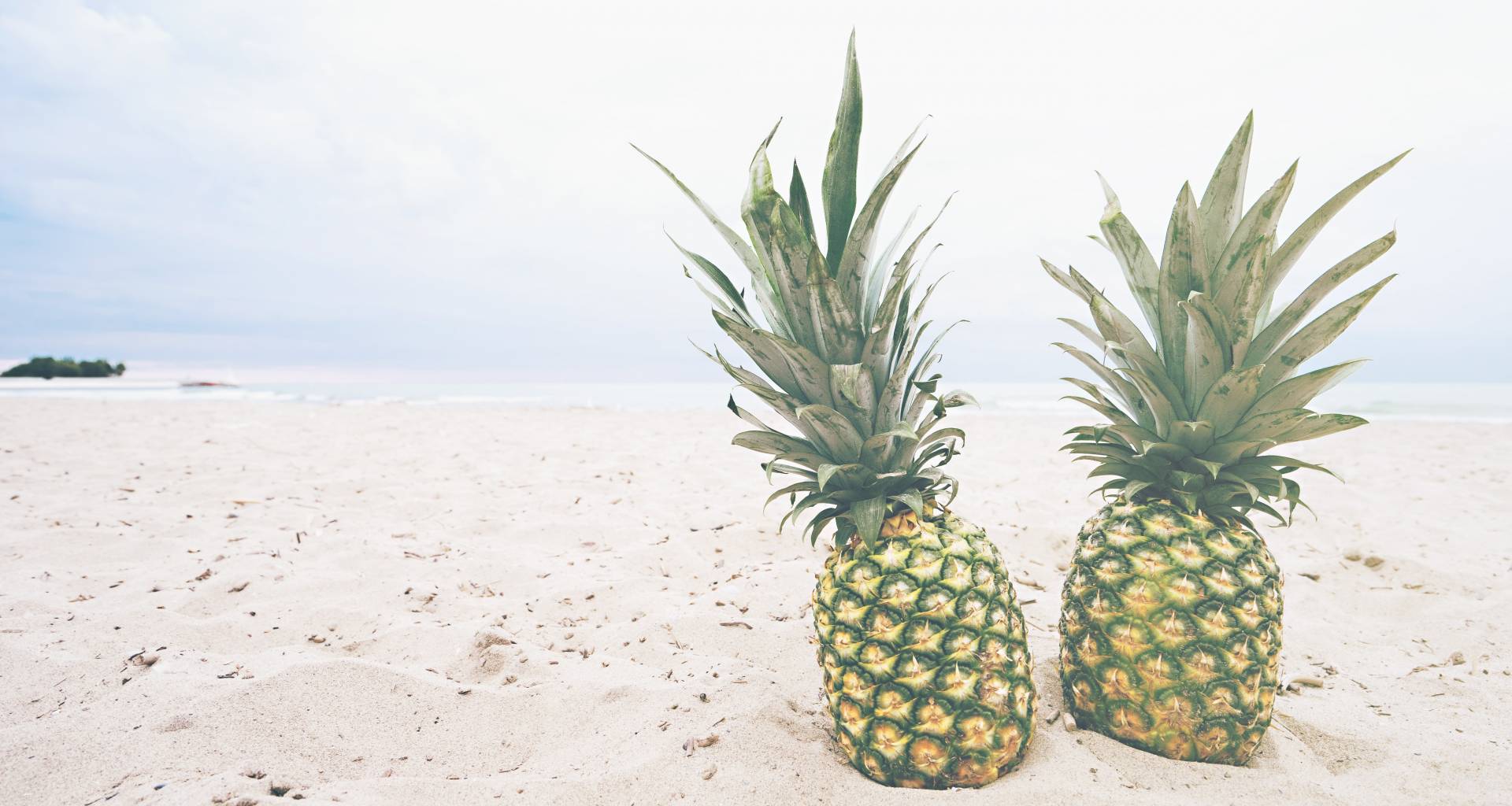 Afbeelding van Tropische cocktails met ananas en Malibu